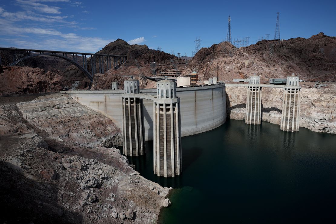 The Hoover Dam in August.