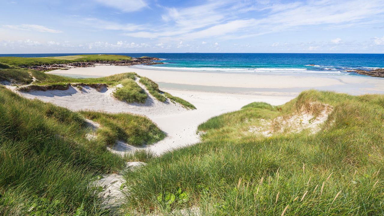 The beach at Baleloch on North Uist is among the island's natural attractions. There's ancient history, too.