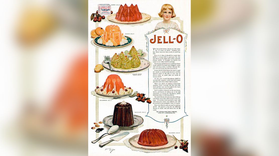 A 1919 ad with the Jell-O Girl, the face the brand for nearly 40 years.