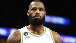 Oct 28, 2022; Minneapolis, Minnesota, USA; Los Angeles Lakers forward LeBron James (6) walks off the court during a timeout in the third quarter against the Minnesota Timberwolves at Target Center. Mandatory Credit: Bruce Kluckhohn-USA TODAY Sports