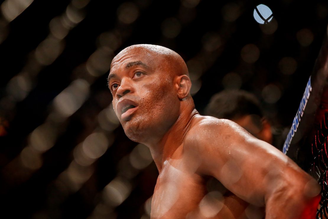 Anderson Silva prepares to fight Jared Cannonier in May 2019.