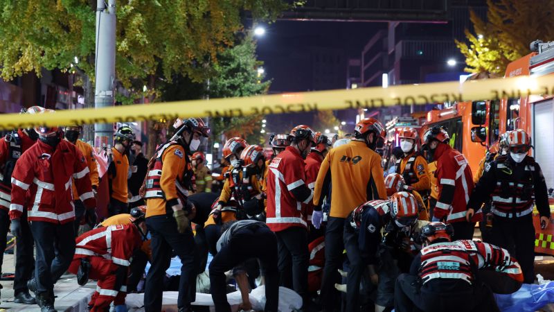 Dozens of people suffer ‘cardiac arrest’ during Halloween festivities in Seoul | CNN