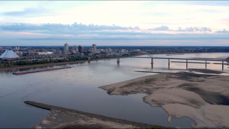 Drone Video Shows The Condition Of The Mississippi River CNN   221030065056 Mississippi River Drone Video Drought 