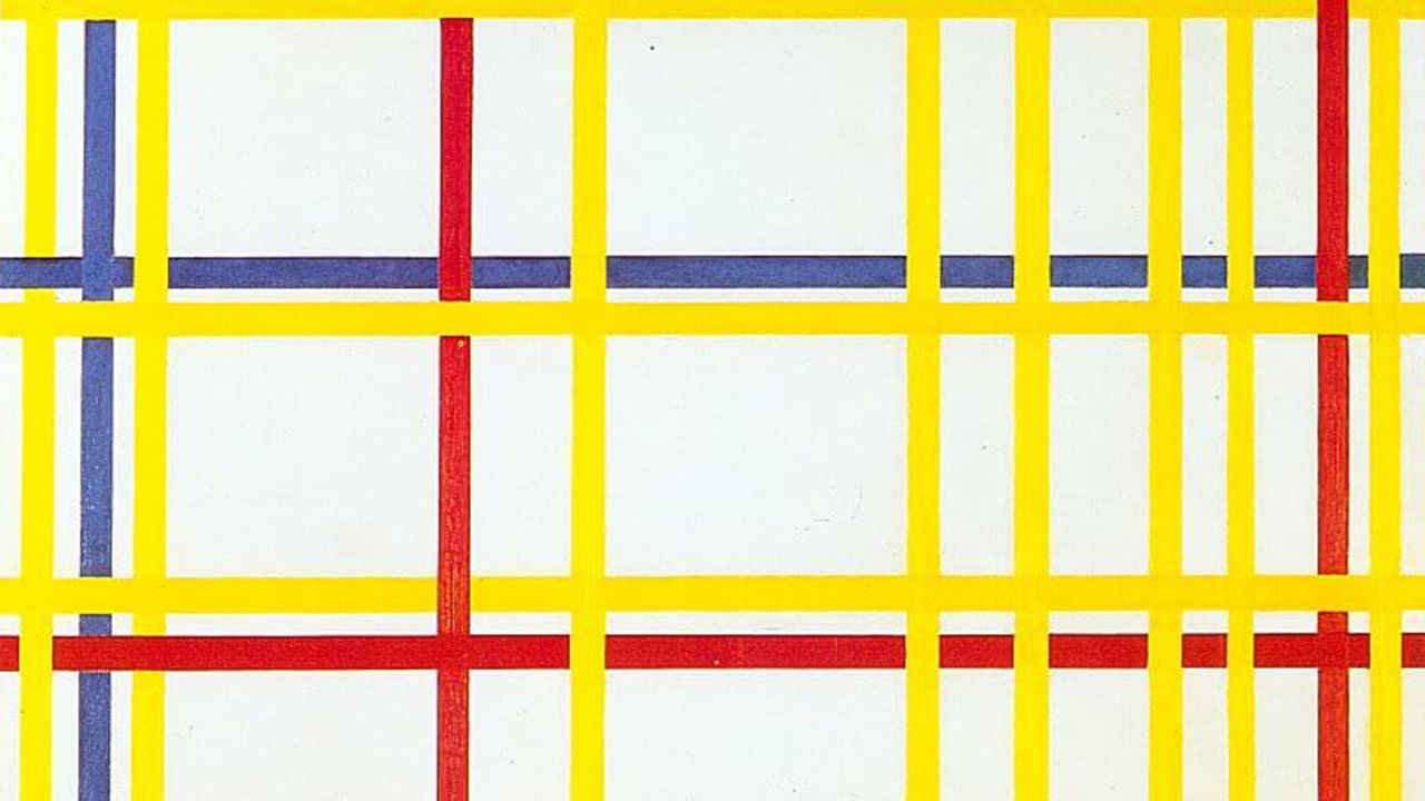 Piet Mondrian: 'New York City I' painting has been hanging upside-down ...