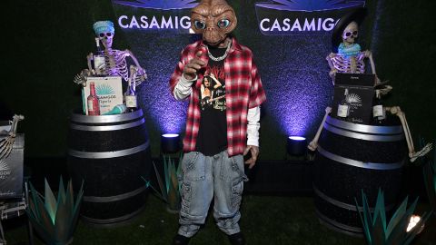 Tyga as ET at the Casamigos Halloween Party Returns in Beverly Hills, California on Friday.
