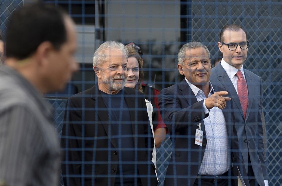 Lula is released from prison in Curitiba, Brazil, in 2019. Lula started serving a 12-year sentence for corruption and money laundering in April 2018. His early release was made possible by a Brazilian Supreme Court decision that determined defendants can remain free until they have exhausted all appeals. That ruling reversed a previous decision that had helped put dozens of powerful politicians and business leaders behind bars.