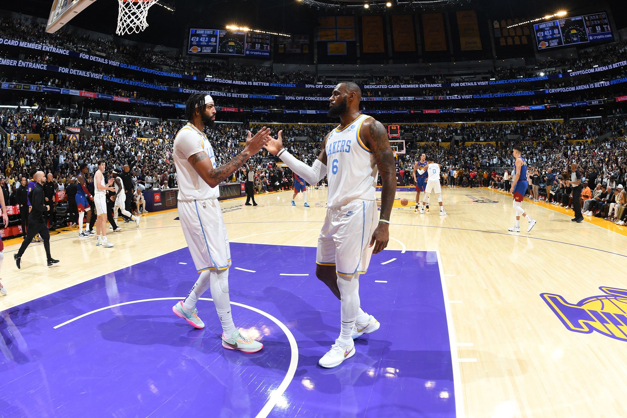 LOS ANGELES, CALIFORNIA – OCTOBER 20: The Nike shoes of LeBron James #6 of  the Los Angeles Lakers at Crypto.com Arena on October 20, 2022 in Los  Angeles, California. NOTE TO USER
