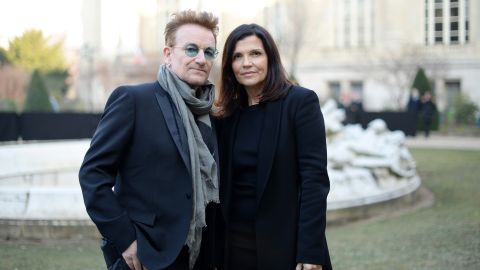 Bono and Ali Hewson in 2017. The couple has been married for 40 years.