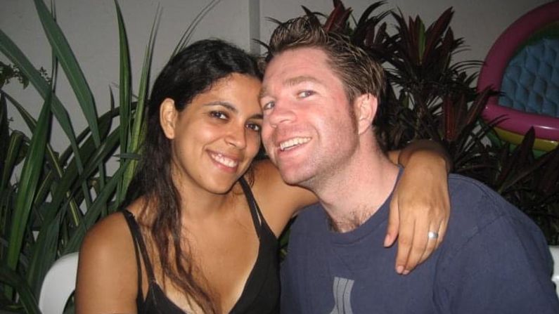 <strong>Instant connection: </strong>Here's the couple in Lima, Peru, in 2009. After meeting at Halloween the year before, they started a long-distance relationship.