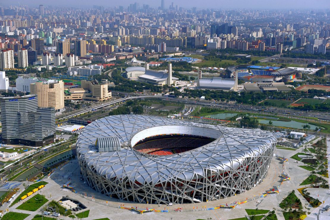 The National Stadium, also known as the "Bird's Nest," was a centerpiece of the 2008 Olympic Games in Beijing. 