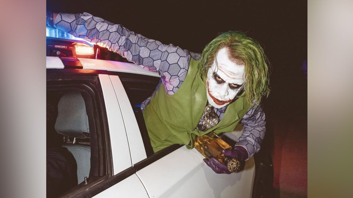Diddy is unrecognizable dressed as The Joker for Halloween CNN