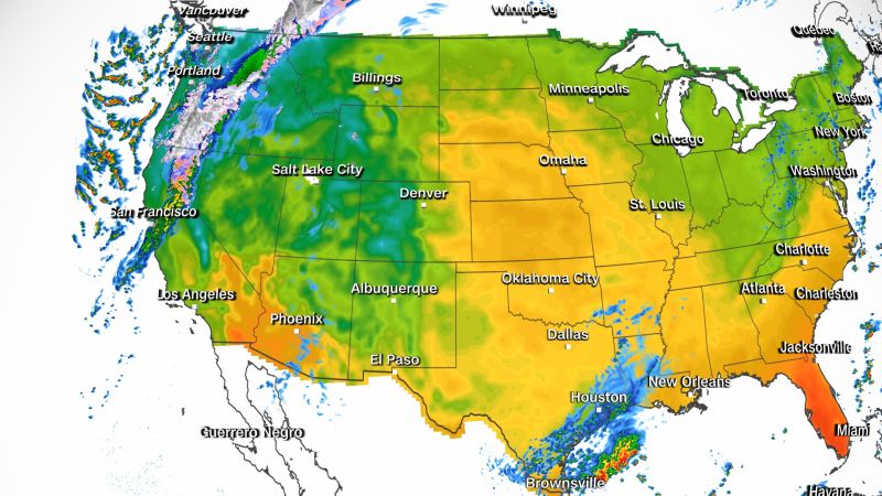 Weather forecast: Rain and snow for the Pacific Northwest as record heat hits Midwest | CNN