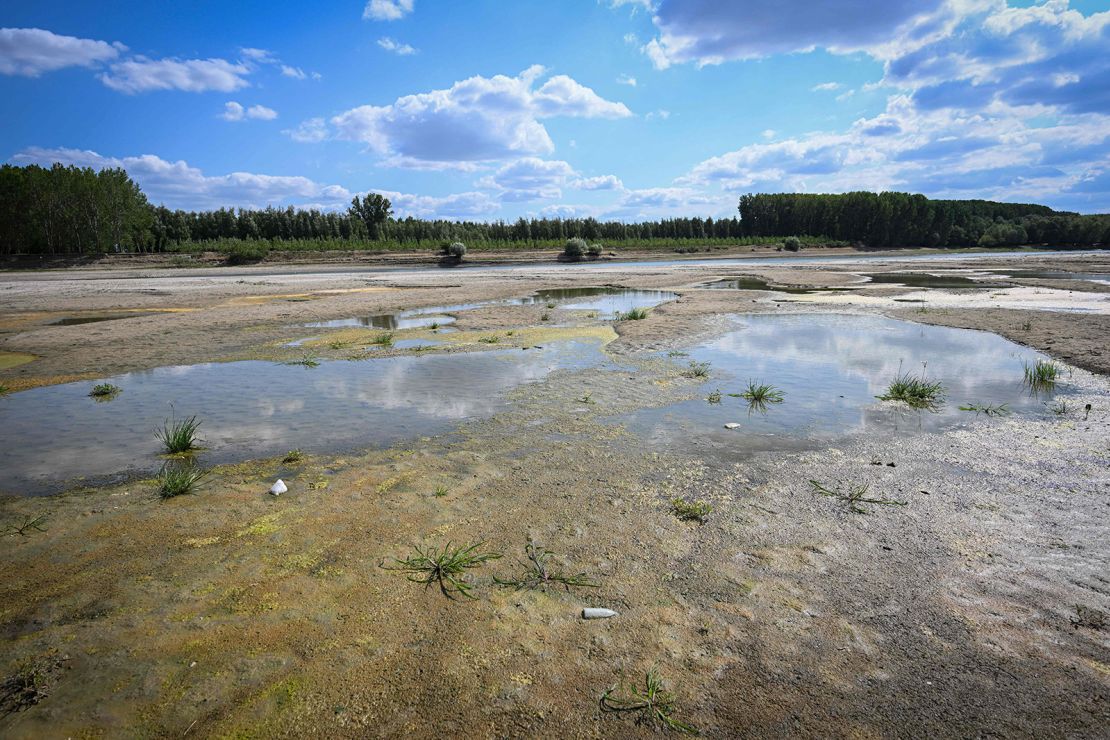 The dry riverbed of Danube's branch "Borcea."