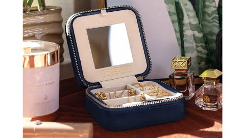 Benevolence LA Velvet Travel Jewelry Box Organizer 