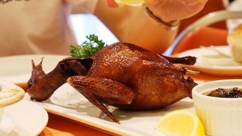 Tai Ping Koon's famous roasted pigeon.