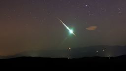 A bright fireball is seen above Brkini, Slovenia on Nov. 12, 2015, during a Taurid swarm. In 2022, another swarm is upon us, with fireballs that can be seen all throughout the month.