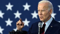 US President Joe Biden speaks about protecting Social Security and Medicare and lowering prescription drug costs, at OB Johnson Park Community Center in Hallandale Beach, Florida, on November 1, 2022. 