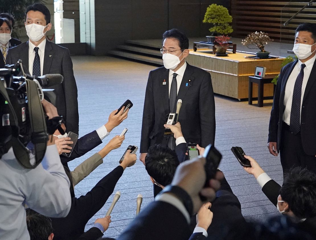Japanese Prime Minister Fumio Kishida told journalists North Korea is firing missiles at an "unprecedently high frequency" in the wake of escalating tensions in the region. 