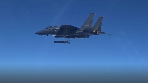 South Korea on Wednesday fired three surface-to-air missiles from F-15K and KF-16 fighter jets in response to North Korea's barrage of missiles. 