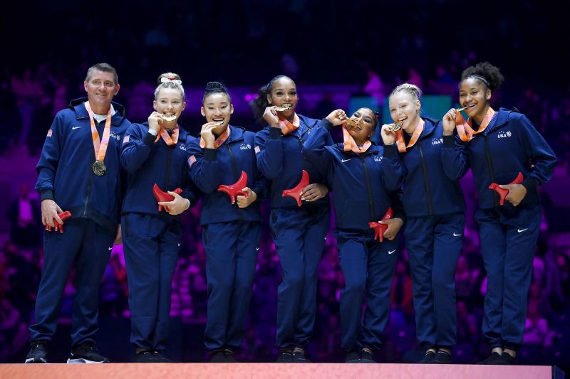 US Women's Gymnastics Team Wins Historic Gold Medal At World ...