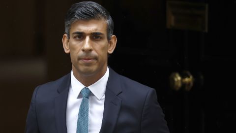 Rishi Sunak is pictured leaving 10 Downing Street on October 2022 in London.
