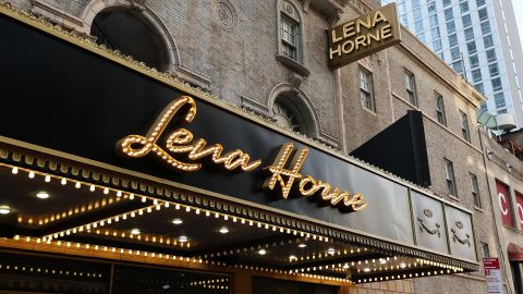NEW YORK, NEW YORK - NOVEMBER 01: A view of signage at the Nederlander Organization's unveiling of Broadway's new Lena Horne Theatre on November 01, 2022 in New York City. (Photo by Dia Dipasupil/Getty Images)