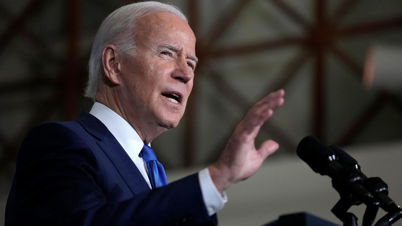 President Joe Biden speaks about threats to democracy ahead of next week's midterm elections, Wednesday, Nov. 2, 2022, at the Columbus Club in Union Station, near the U.S. Capitol in Washington.