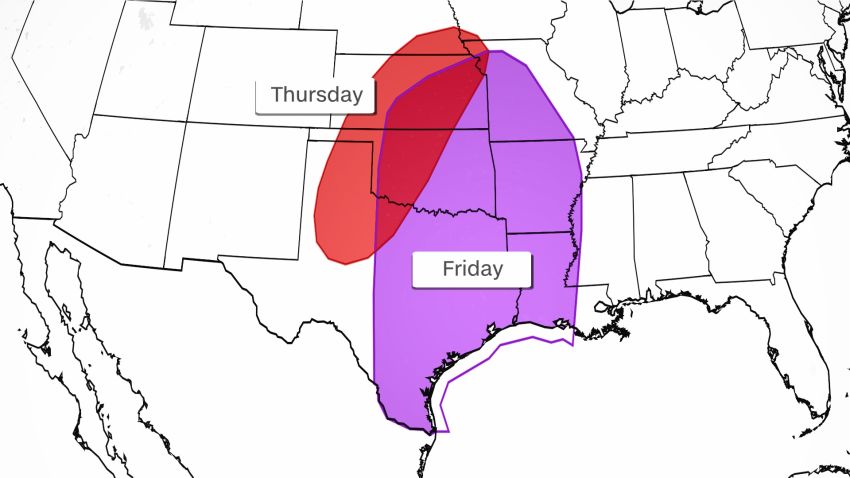 severe storm threat thursday and friday