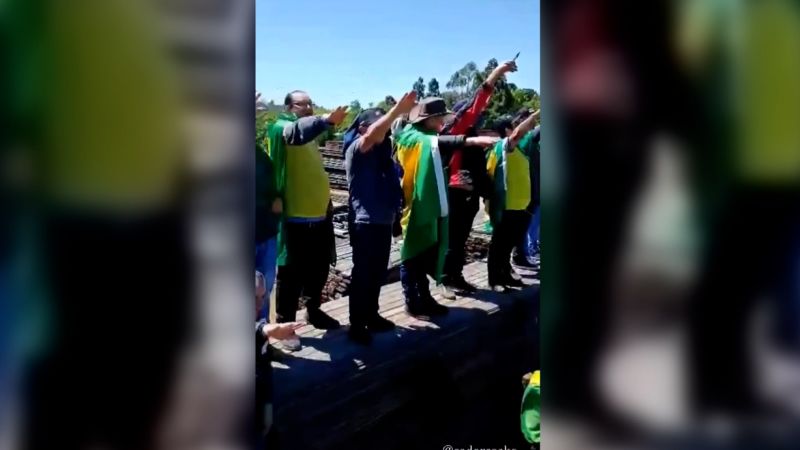 Video shows crowd doing apparent Nazi salute in Brazil  | CNN