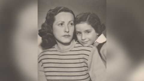 Grosova as a child, with her mother's younger sister Edith, who survived being sent to Auschwitz.