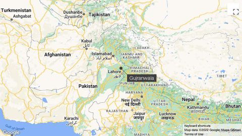 Map of Imran Khan
