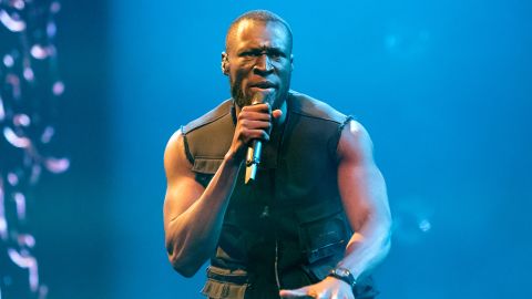 Stormzy performs at The O2 Arena on March 28, 2022 in London, England.