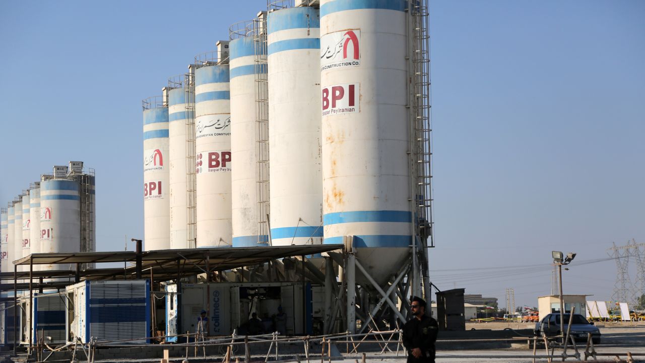 The groundbreaking ceremony of Bushehr Nuclear Power Plant, held in Bushehr, Iran on November 10, 2019.