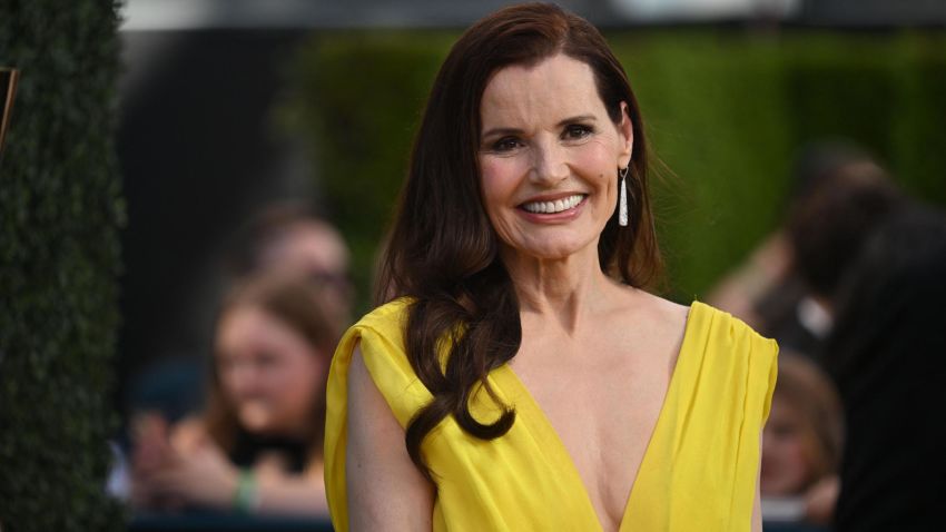 Geena Davis arrives for the 74th Emmy Awards at the Microsoft Theater in Los Angeles, California, on September 12, 2022. (Photo by Robyn BECK / AFP) (Photo by ROBYN BECK/AFP via Getty Images)