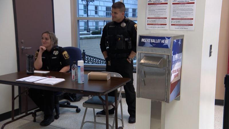 Every voter is questioned by deputies at these dropboxes | CNN Politics