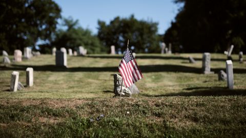 "It's an old cemetery," Mary Armstrong says of Lebanon, "and we try to keep it going."