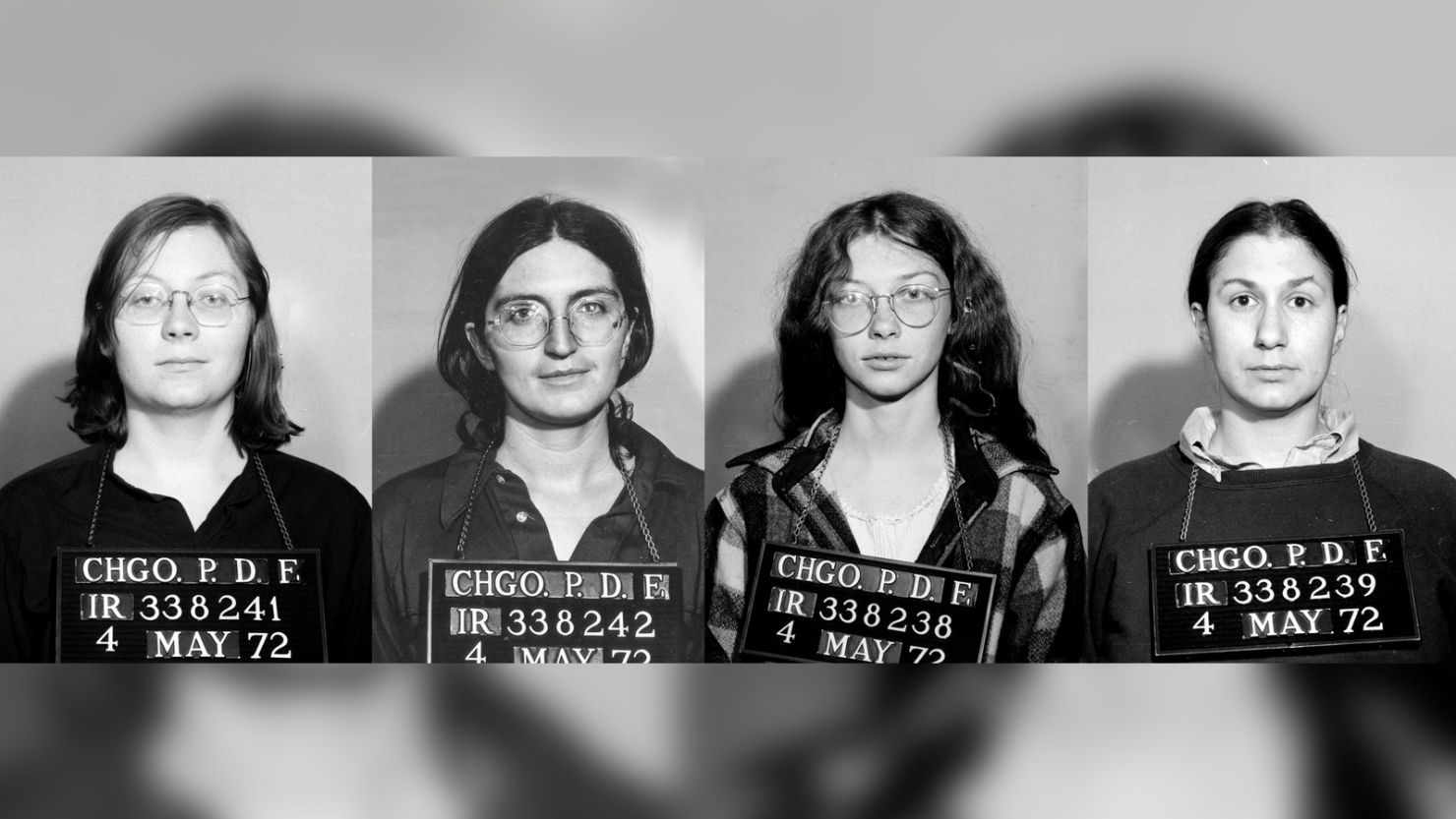 Sheila Smith, Martha Scott, Diane Stevens and Judith Arcana were four of seven women arrested for performing illegal abortions in Chicago.