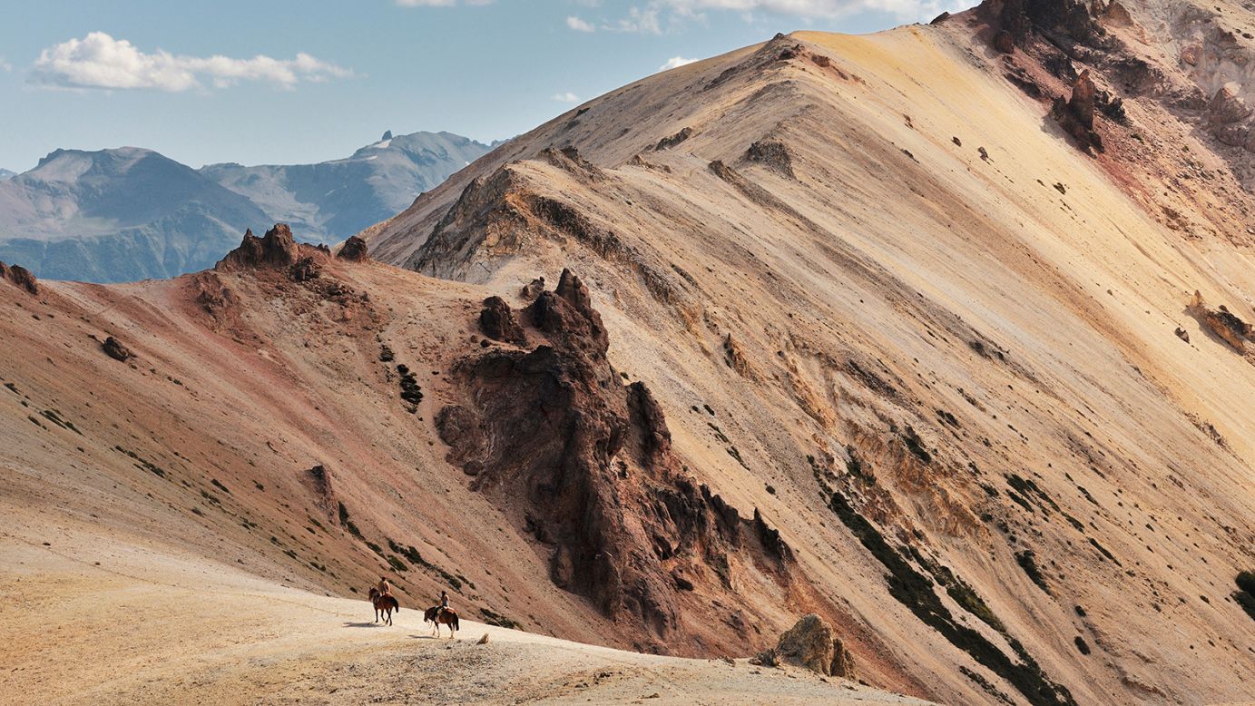 <strong>Spectacular landscapes:</strong> De Vleeschauwer's book includes stunning photographs of landscapes across the globe, including Argentine Patagonia in Argentina, pictured here.