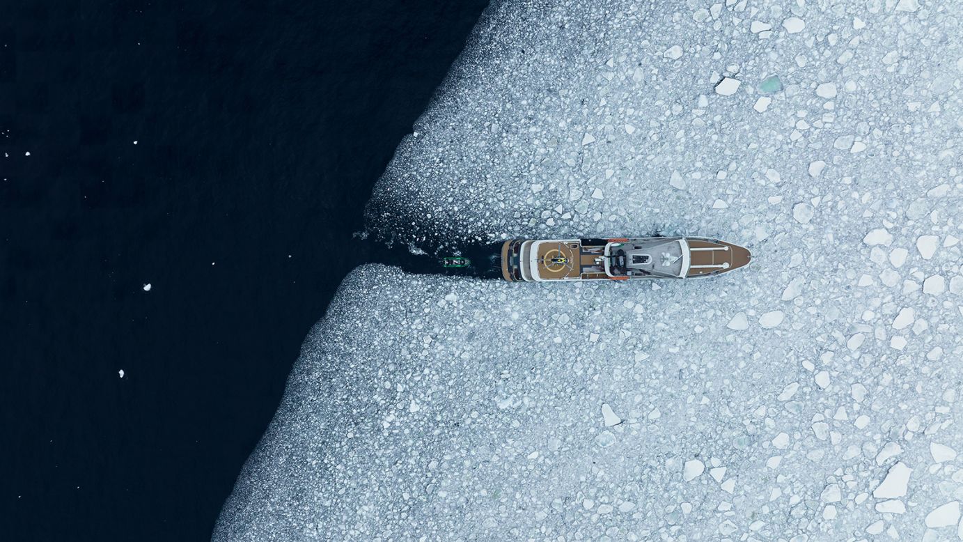 <strong>Varied experiences:</strong> Some of the trips chronicled in the book are pretty costly, such as this charter superyacht trip to Antarctica. De Vleeschauwer tells CNN Travel this trip was one of his favorite ever experiences, but he wanted his book to feature a range of trips at a range of prices.