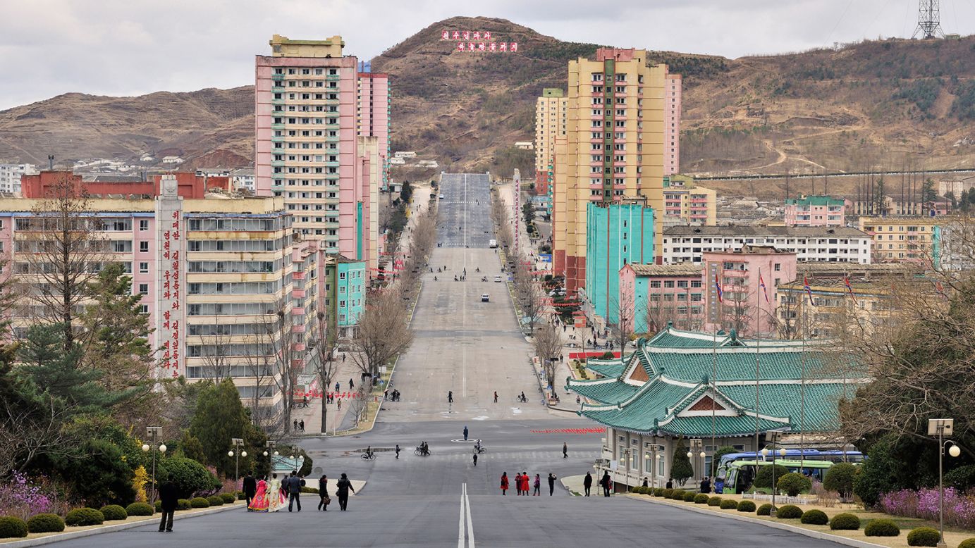 <strong>Pyongyang, North Korea:</strong> De Vleeschauwer was also interested in different definitions of "remote," and that's why he decided to feature North Korea in the book. "North Korea is remote in a different way," he notes. 