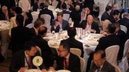 Attendees at the Global Financial Leaders' Investment Summit in Hong Kong on November 2.