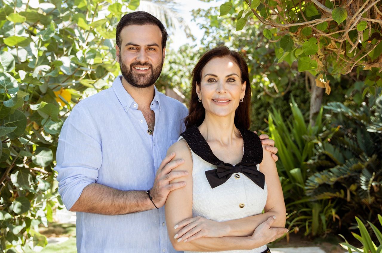 Yann Moujawaz and his mother Juana Martini.