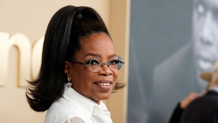 Oprah Winfrey, a producer of "Sidney," turns back at the premiere of the documentary film at the Academy Museum of Motion Pictures in Los Angeles on Wednesday September 21, 2022.
