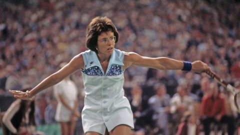 Billie Jean King marked a historic moment for women's tennis and the sport when she defeated Bobby Riggs in a battle of the sexes.