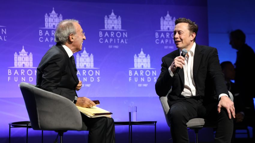 Ron Baron interviewed Elon Musk astatine  the helium  29th Annual Baron Investment Conference connected  November 4, 2022.