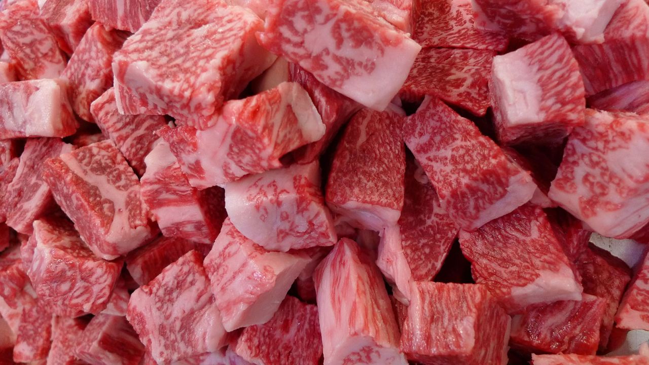 Extreme croquettes are made with three-year-old female A5-ranked Kobe beef.