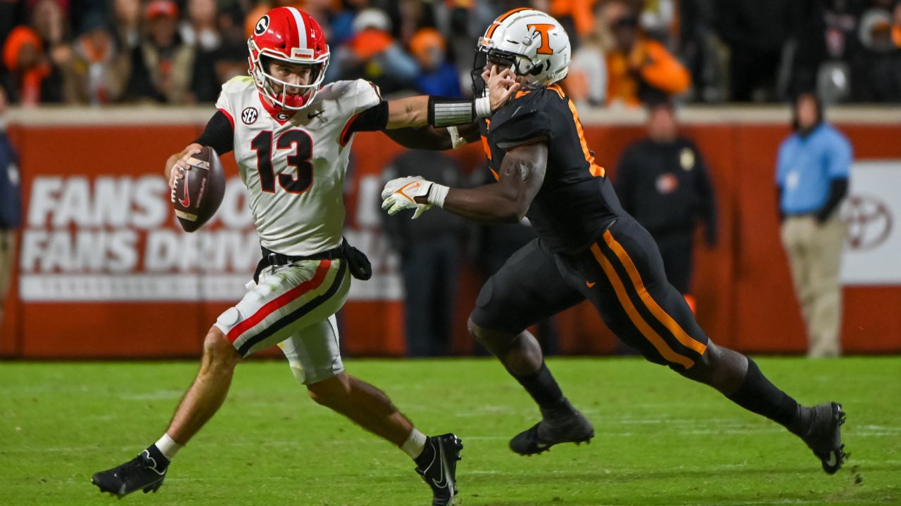 Last season, Georgia defeated Tennesse 41-17 in Knoxville. 