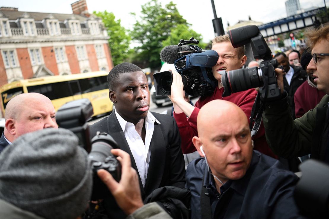 Kurt Zouma arrives at the Thames Magistrates' Court, in June.