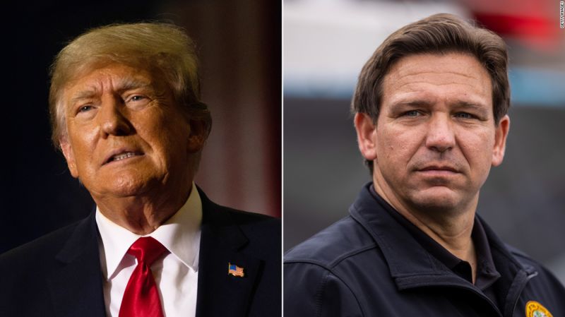 With competing Florida rallies Sunday Trump and DeSantis preview a potential GOP presidential primary showdown – CNN