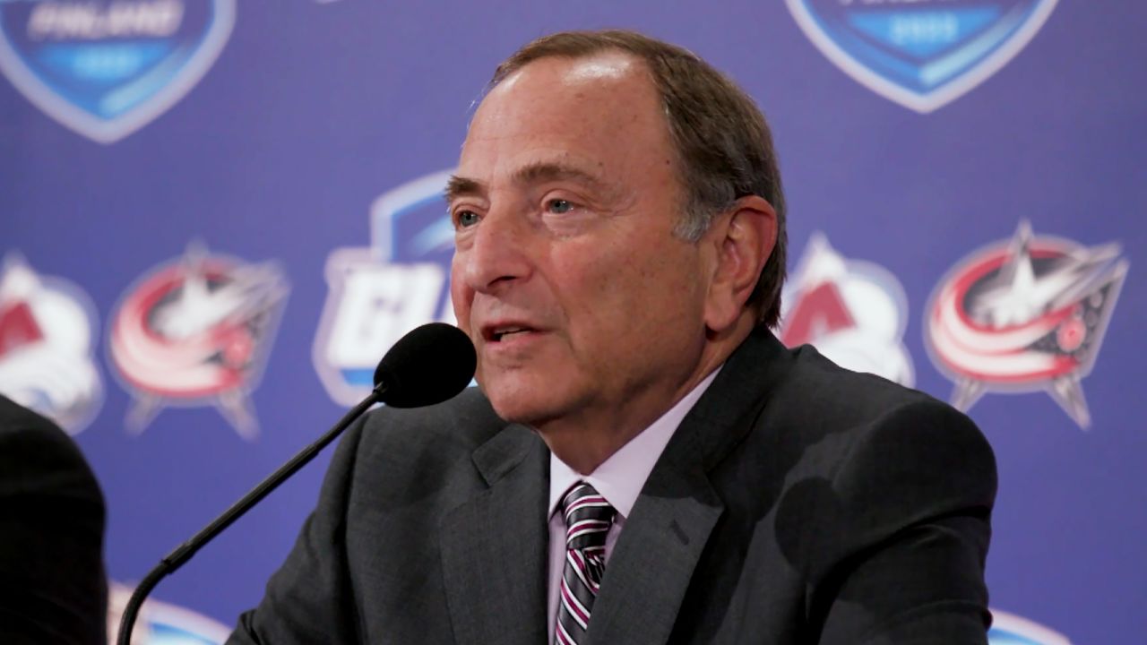 NHL Commissioner Gary Bettman said Mitchell Miller is not eligible to play in the league.